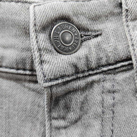 Womens Polo Ralph Lauren Tompkins Skinny Gray Jeans Size 26 - Picture 7 of 12